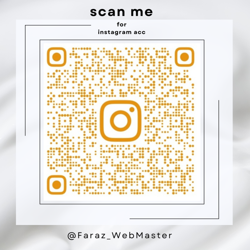 کد اینستاگرام طراحی سایت فراز QR